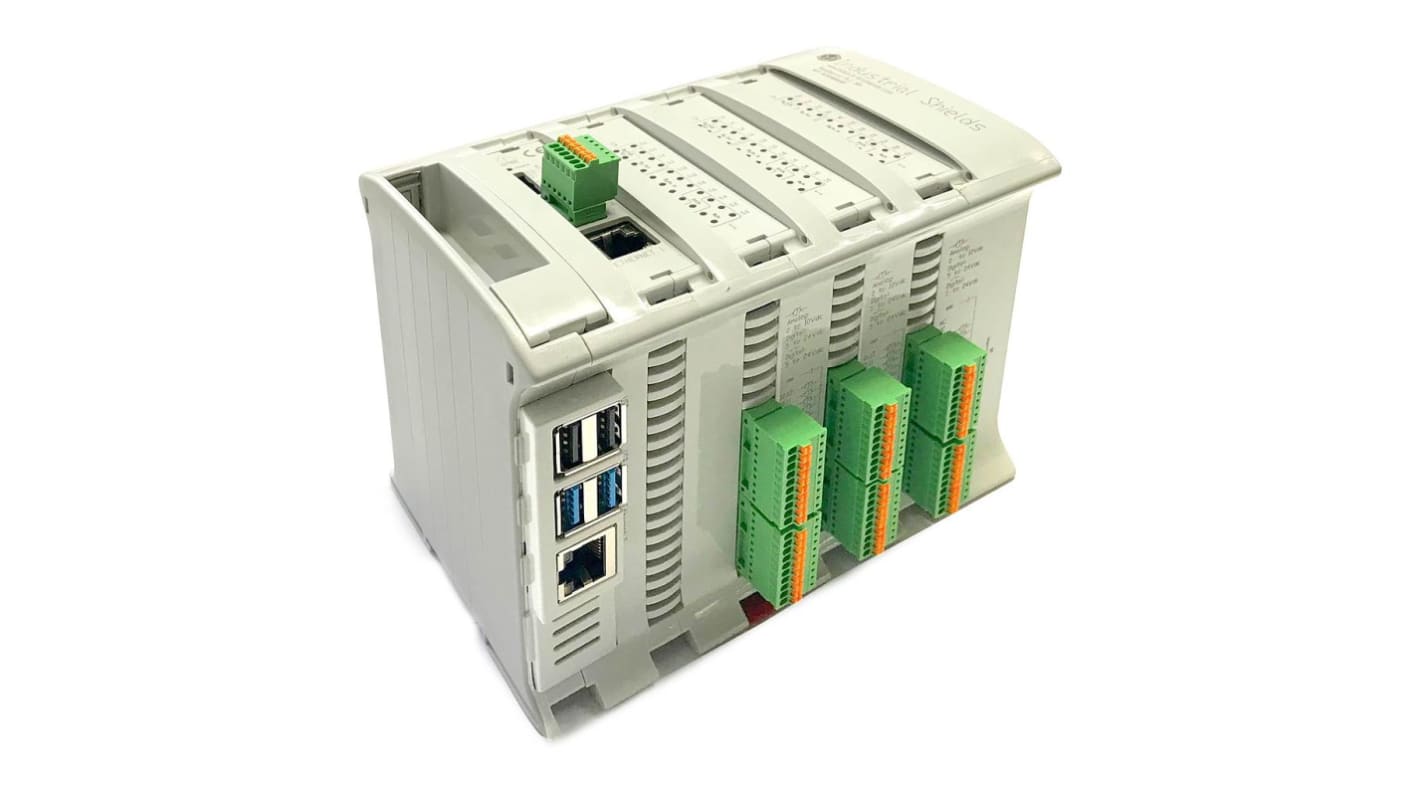 PLC – I/O modul řada Raspberry PLC, výstup: Analogový, digitální 12 → 24 V DC Industrial Shields