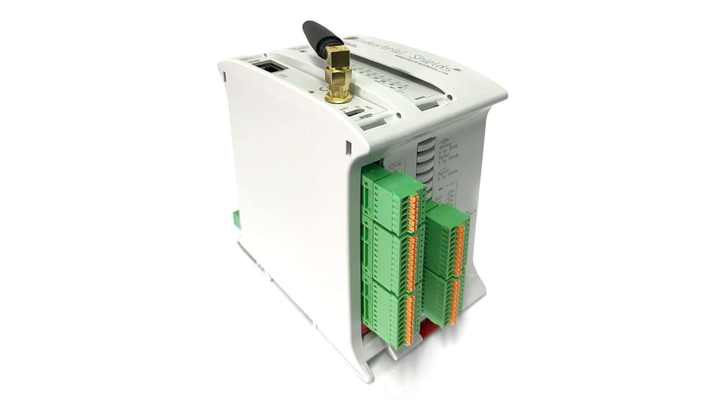 Industrial Shields ESP32 Series PLC I/O Module, 12 → 24 V dc Supply, Relay Output, 12-Input, Analog, Digital