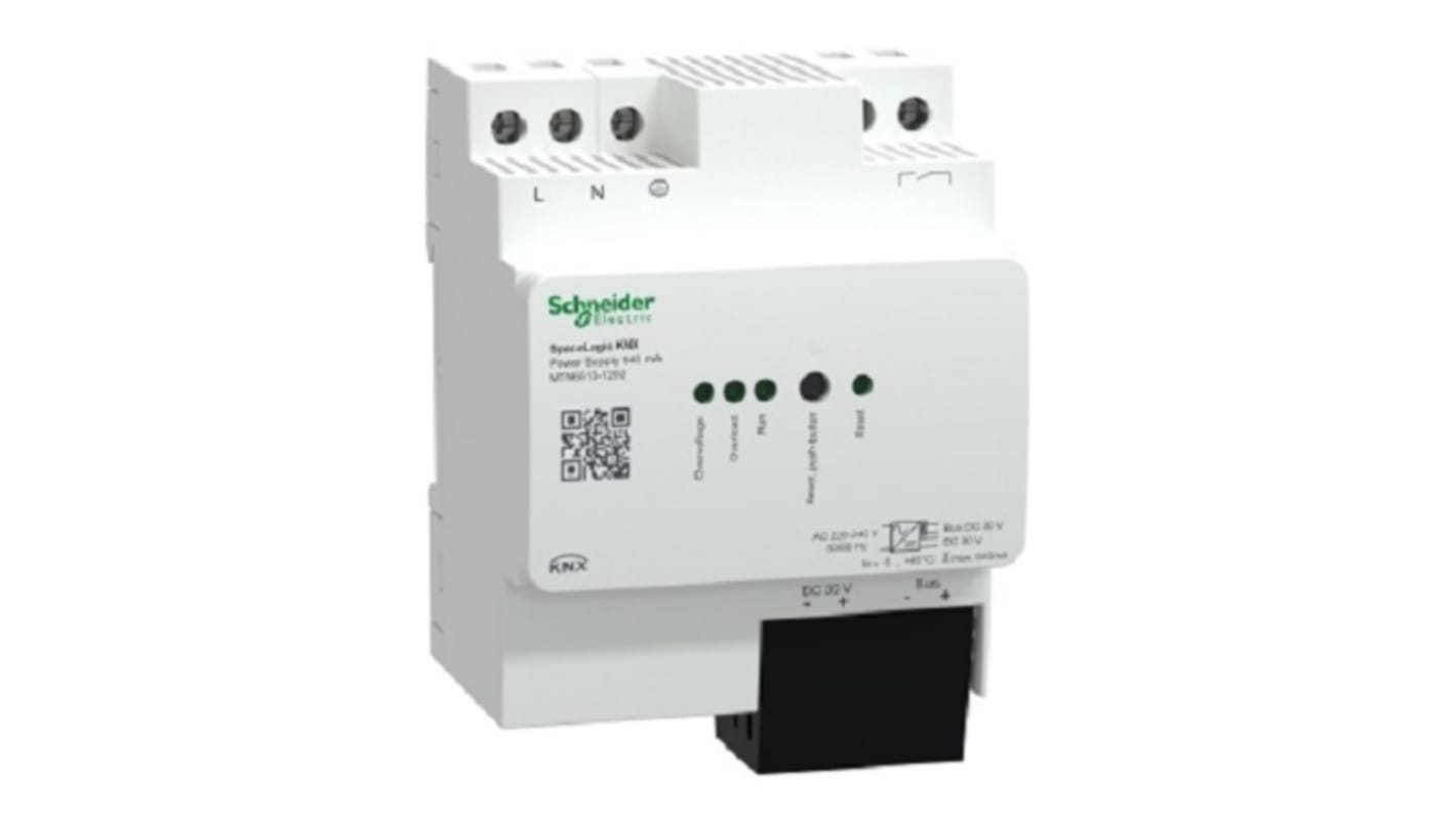 Schneider Electric SpaceLogic KNX Switched Mode DIN Rail Power Supply, 264V ac ac Input, 30V dc dc Output, 640mA