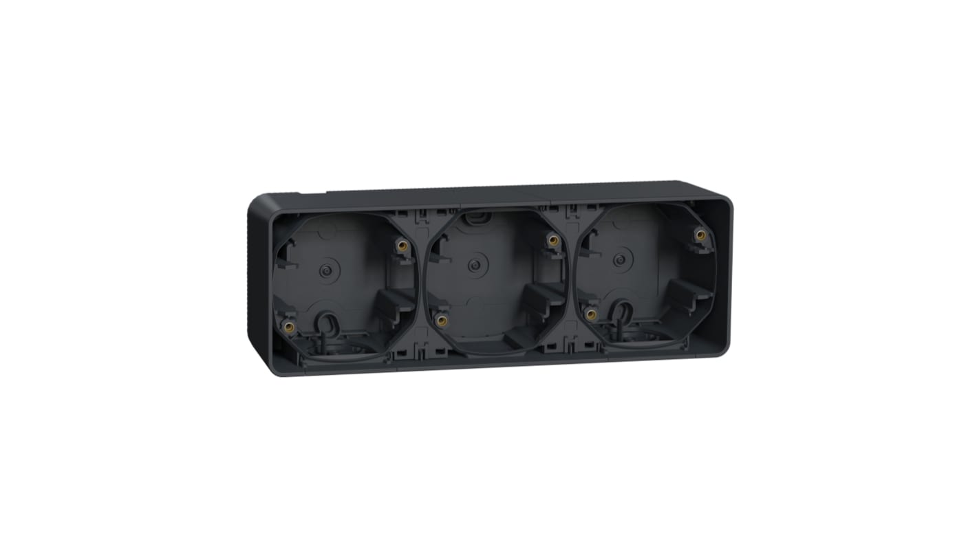 Caja de conexiones Schneider Electric MUR37713, 3 Módulos, PP, 54 x 76mm