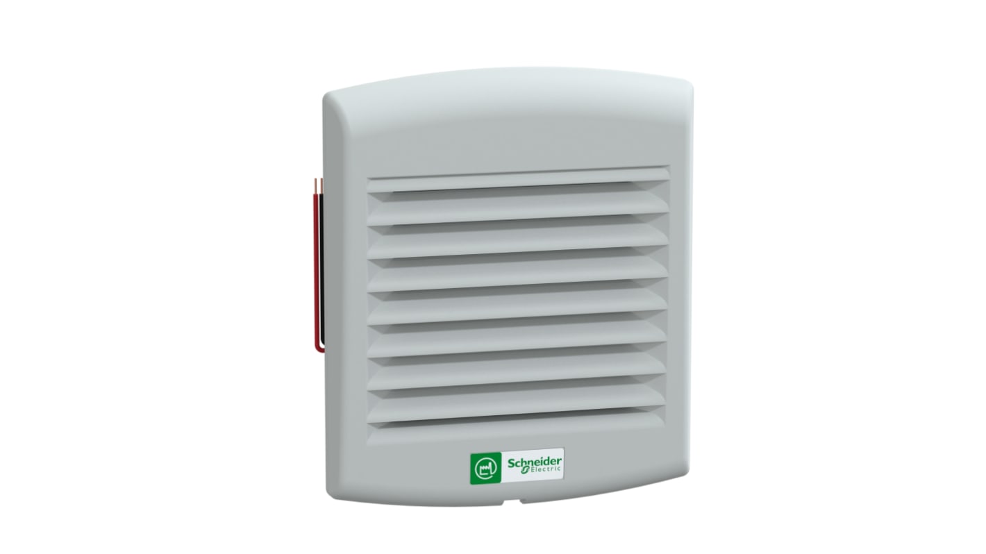 Ventilador con filtro, alim. 24 V CC, 3.6W, 41dB, IP54