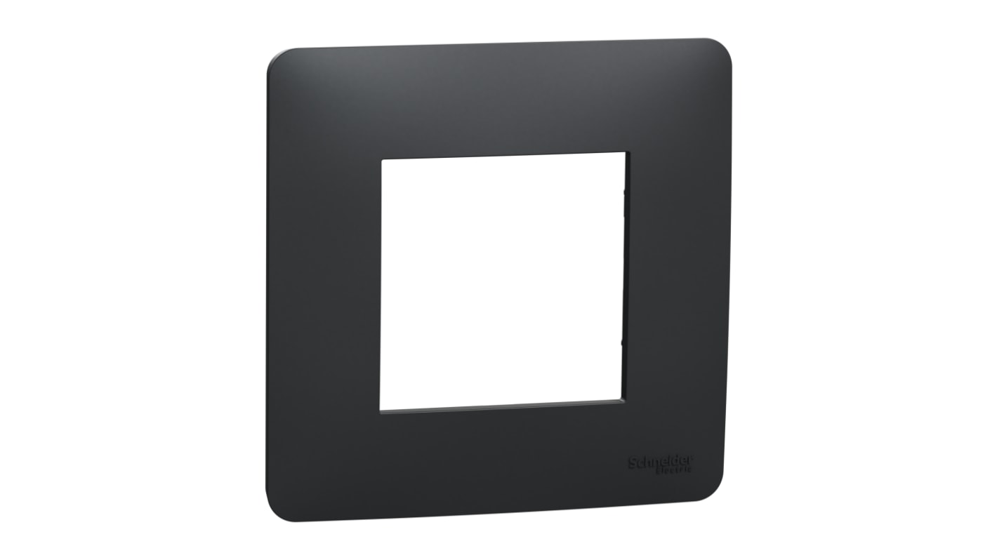 Schneider Electric RAL 7021 Black Grey 1 Gang Cover Plate Thermoplastic Cover Plate