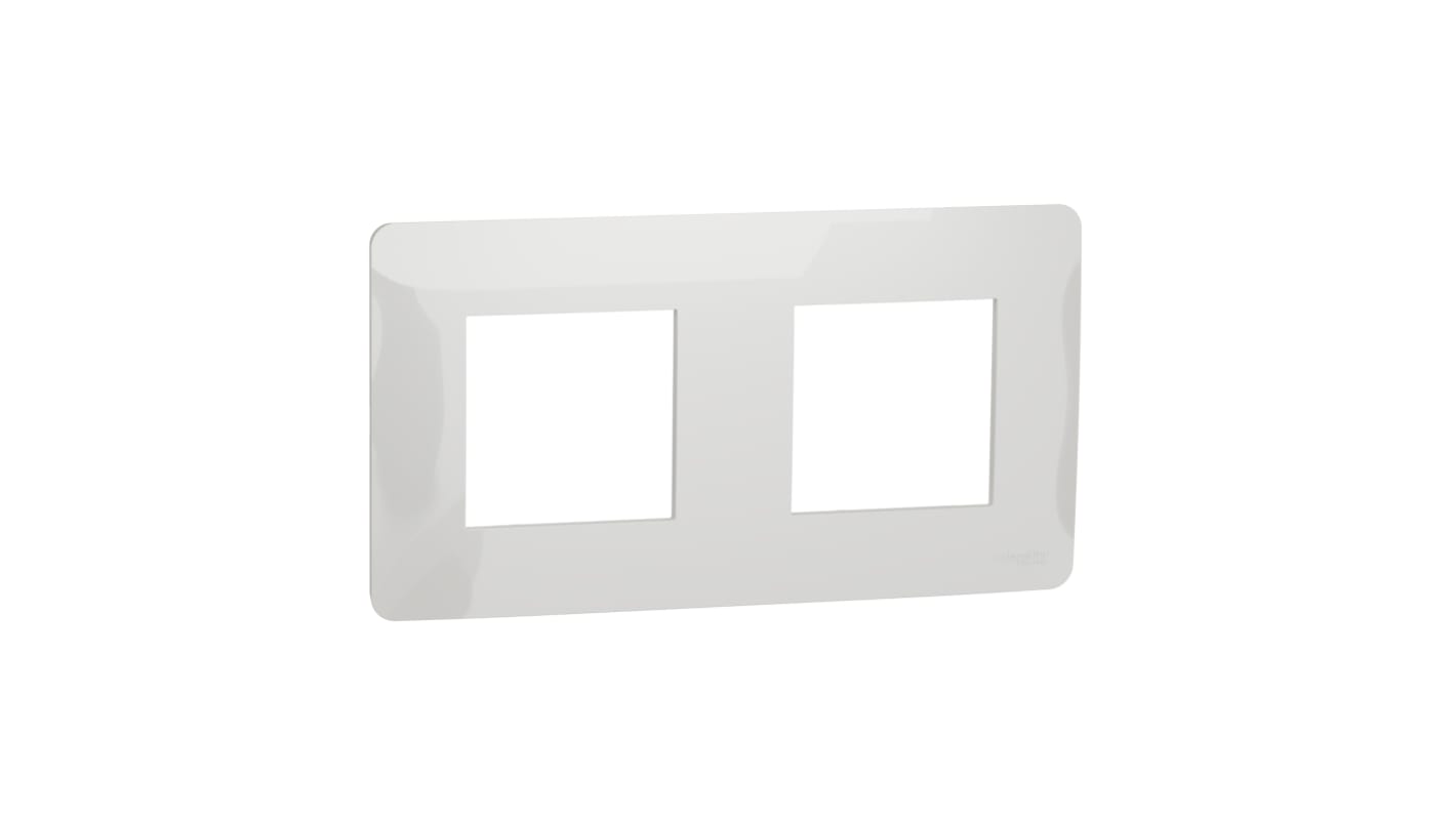 Schneider Electric White 2 Gang Cover Plate Thermoplastic Cover Plate