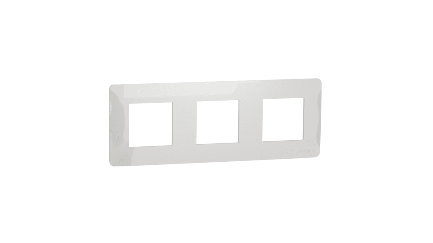 White 3 Gang Thermoplastic Cover Plate