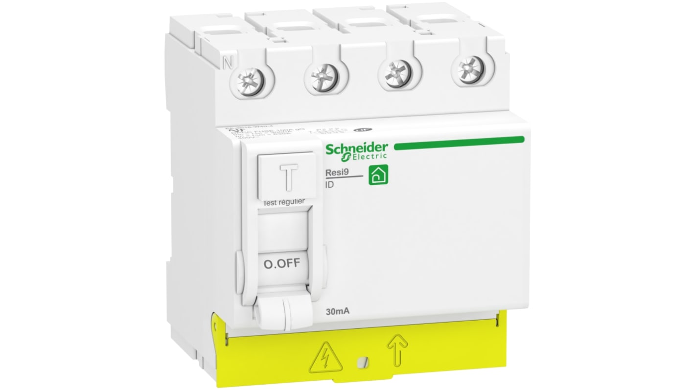 Schneider Electric R9PR RCCB, 3-polig, 40A, 30mA Typ A Resi9 400V ac