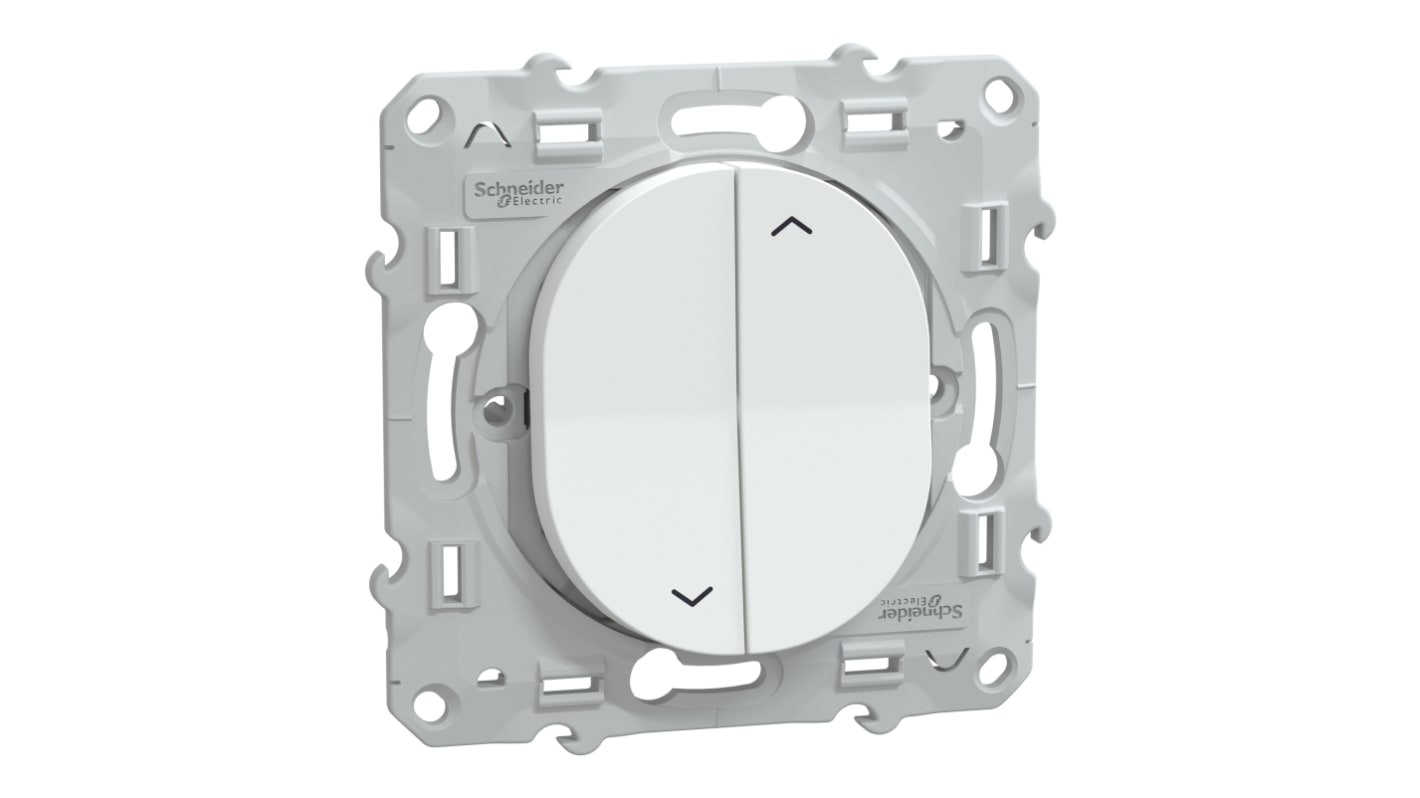 Schneider Electric White Switch Mechanism 6A, Ovalis C Series Series