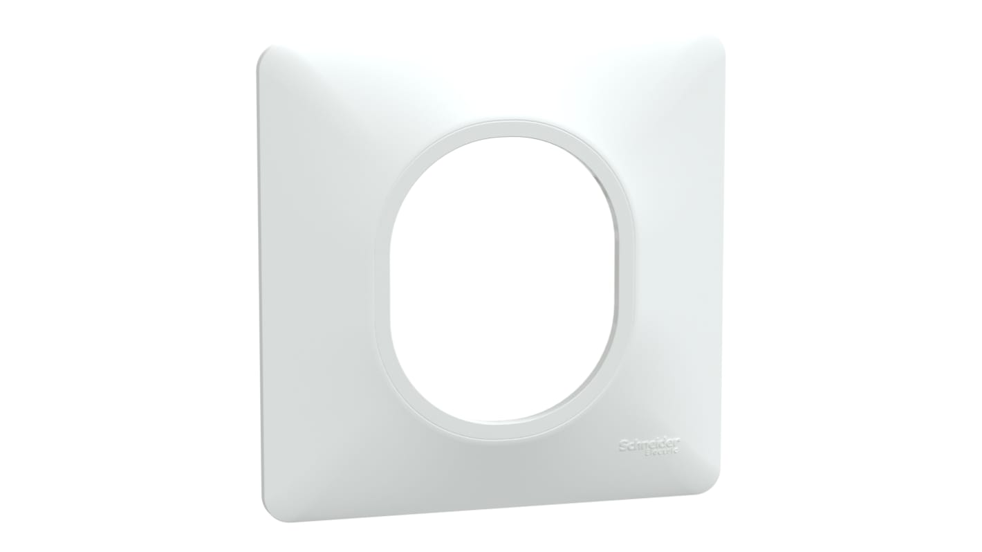 Schneider Electric White 1 Gang Thermoplastic Cover Plate