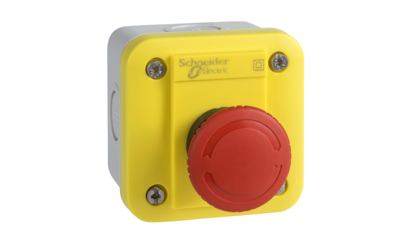 Interruptor de estación de control Schneider Electric IP54 Harmony XALE Rojo