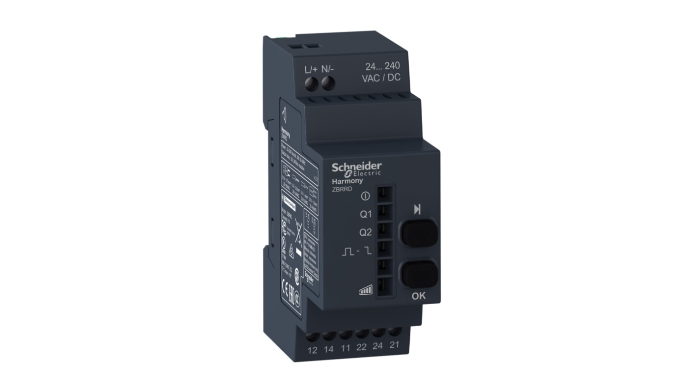 Schneider Electric Harmony Halbleiter-Interfacerelais, 5 mA max., DIN-Schienen 24 V AC/DC min. / 250 V AC/DC max.