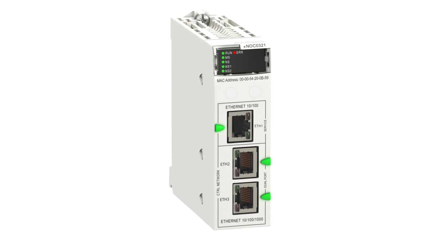 Módulo de comunicación Schneider Electric BMEN, para usar con BMEXBP - Rack Ethernet + X-Bus