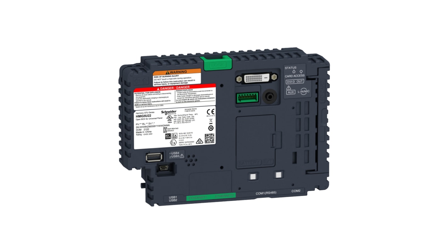 Ordenador industrial Schneider Electric Harmony GTU, X86, con 4 GB de RAM, OS Windows, 24 V CC