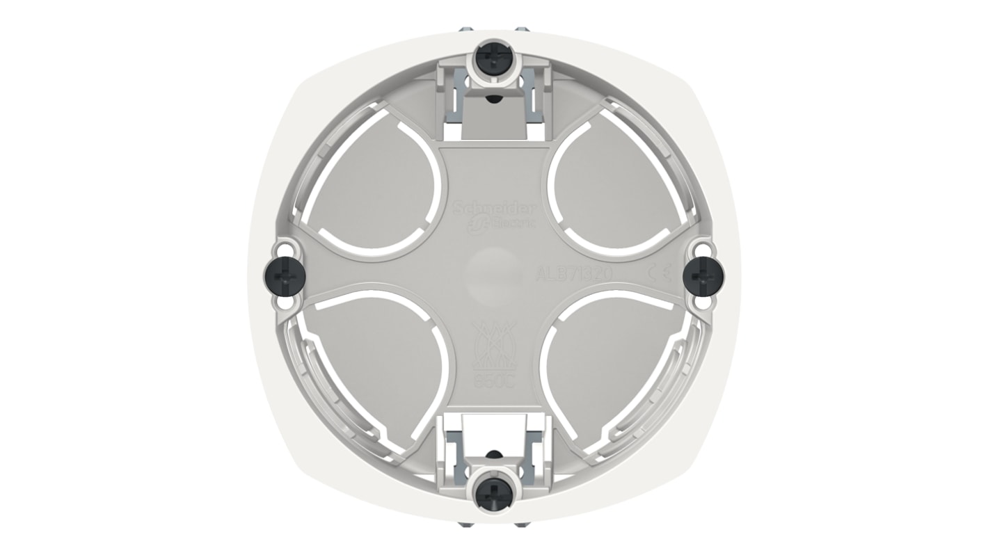 Schneider Electric Multifix White Junction Box, IP20, Wall Mount, 1 Gangs, 40 x 67mm