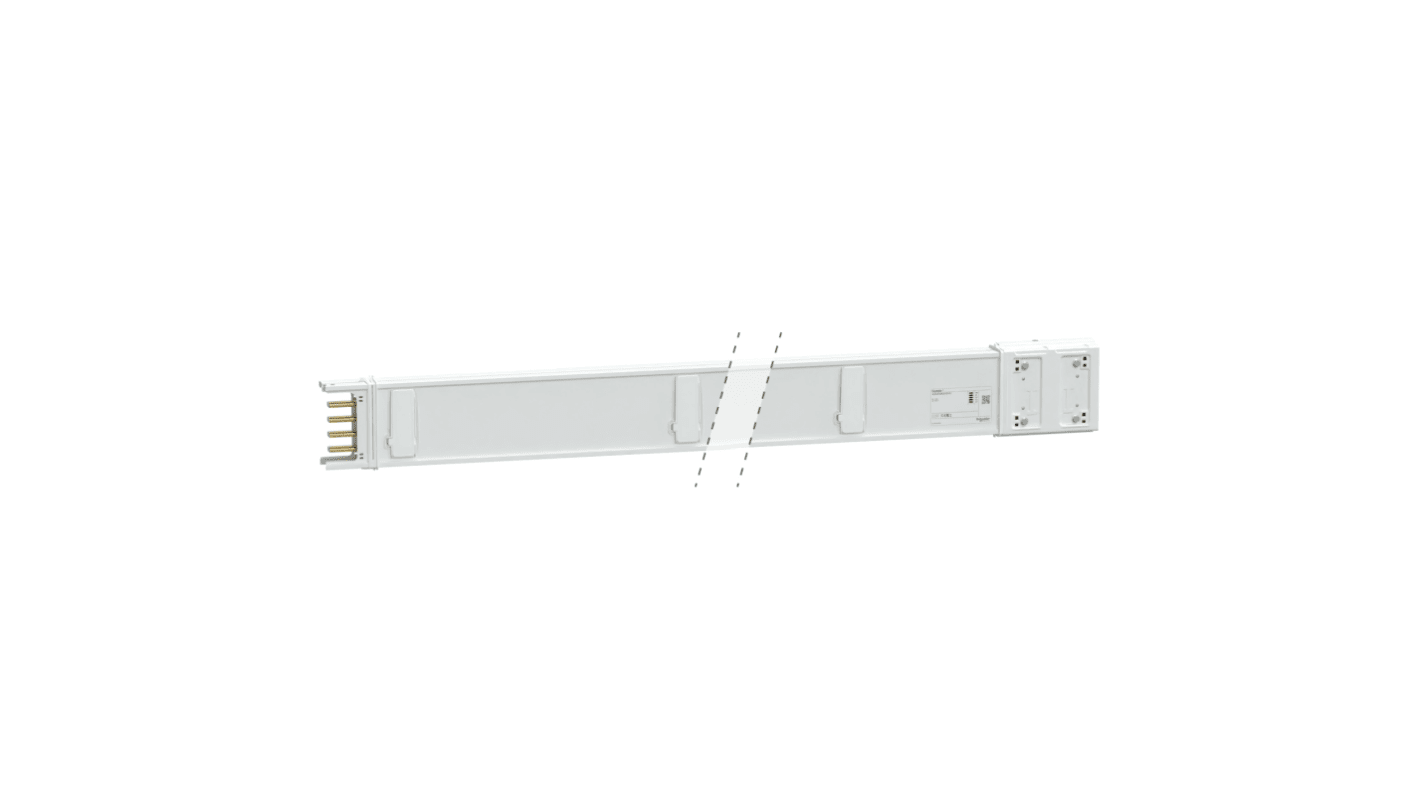 Schneider Electric Canalis White Busbar Trunking, W54 mm x, L3m, Aluminium