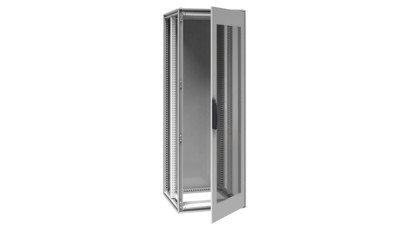 Schneider Electric PrismaSeT Series Galvanised Steel Single-Door-Door Floor Standing Enclosure, IP55, 2000 x 700 x 800mm