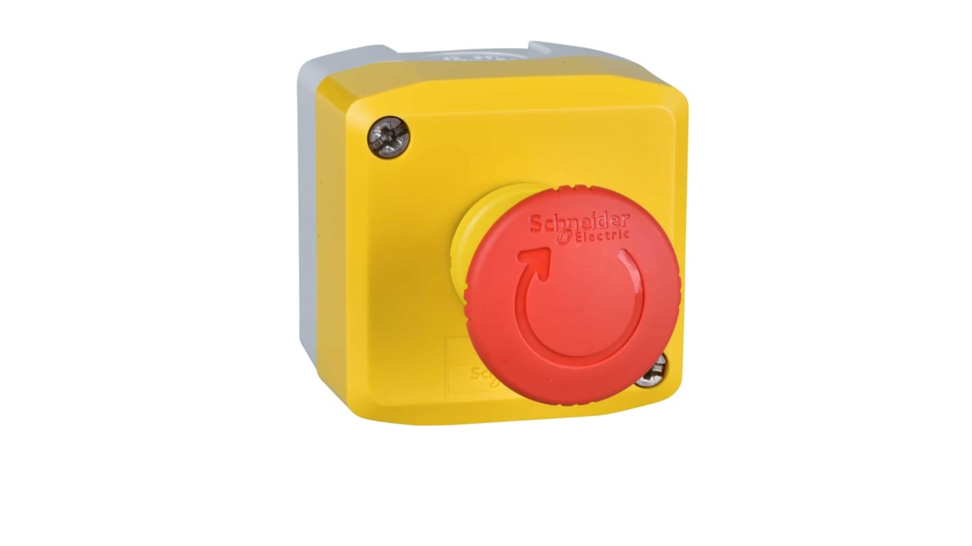 Schneider Electric Harmony XALK Series Turn to Release Push Button Complete Unit, 22mm Cutout, 1NO + 2NC, IP66, IP67,