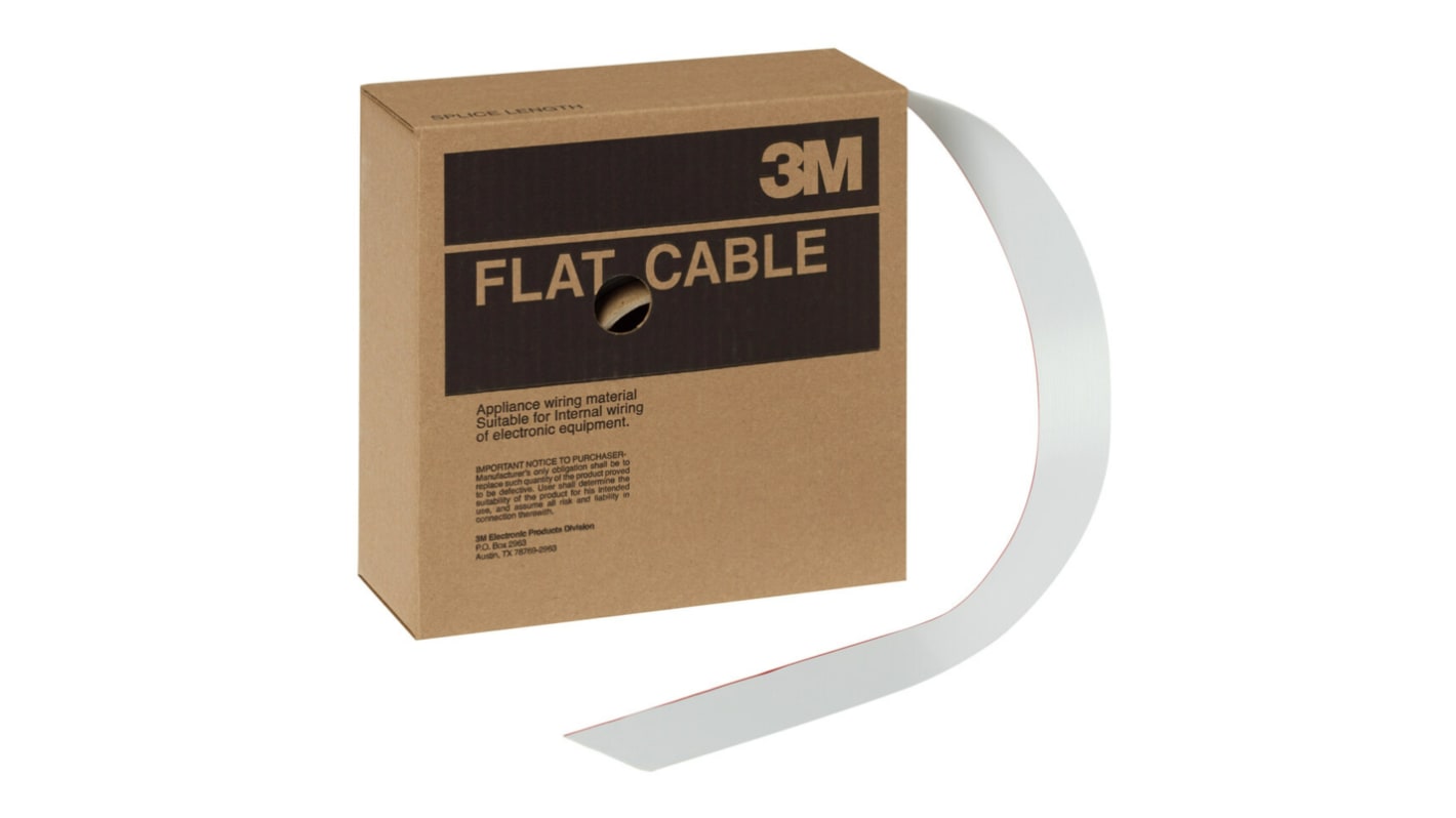 Cable plano 3M 3801 de 40 conductores, paso 1.27mm, long. 30.48m