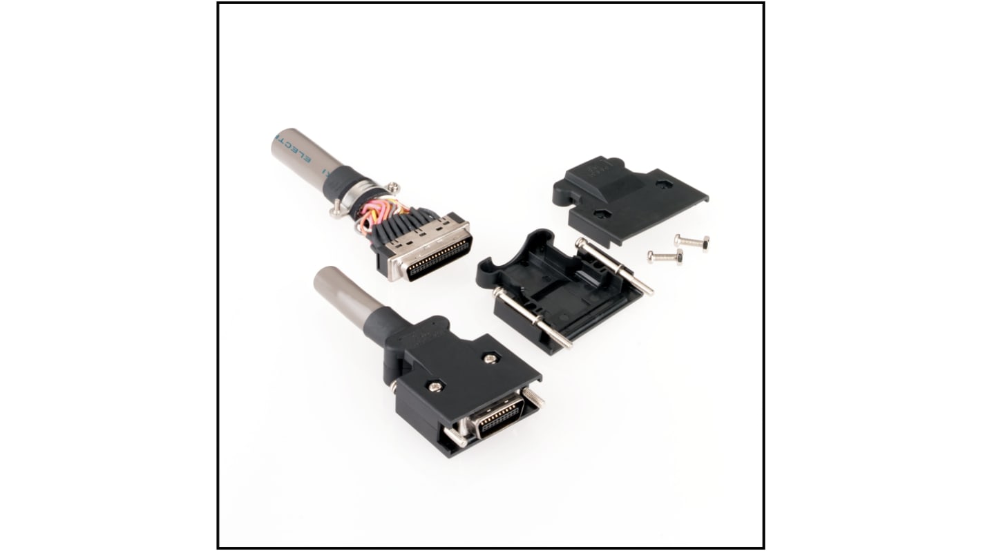 Conector D-sub 3M, Serie 101, paso 1.27 mm, 2.54 mm, Recto, Montaje con cable, Macho