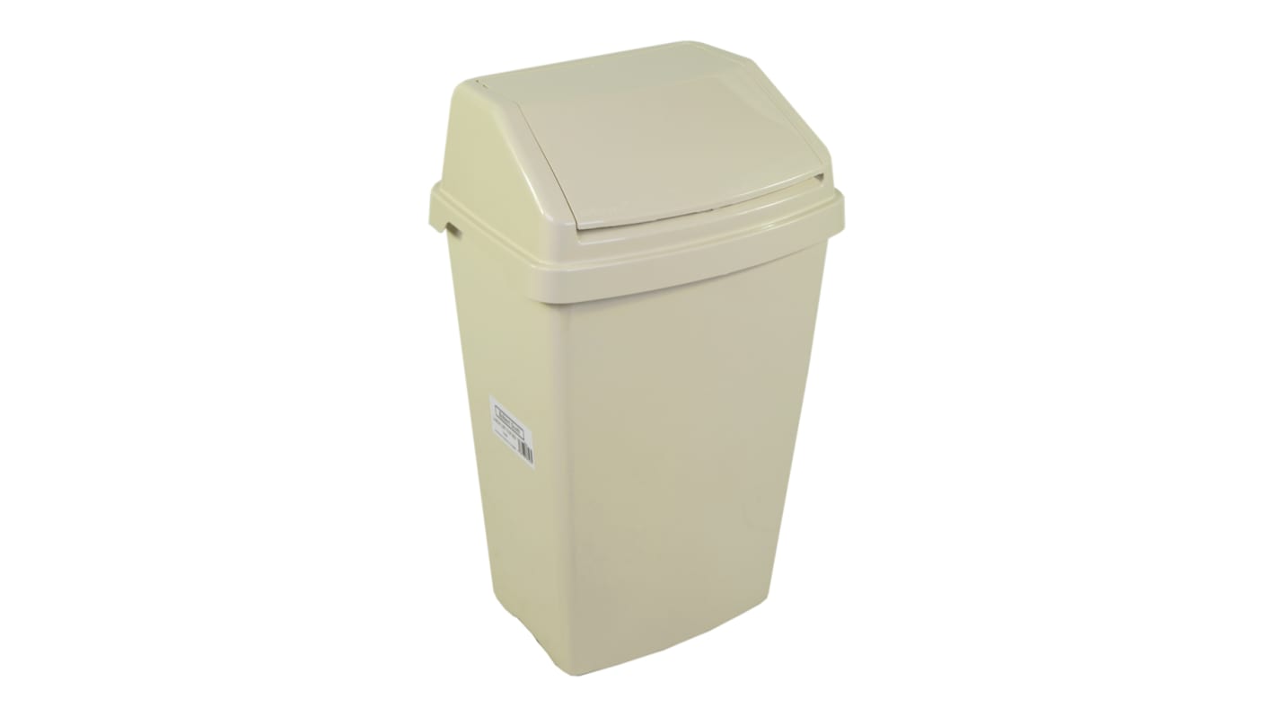 Pojemnik na odpady 50L, kolor: Kremowy, materiał: Polipropylenowe, Robert Scott