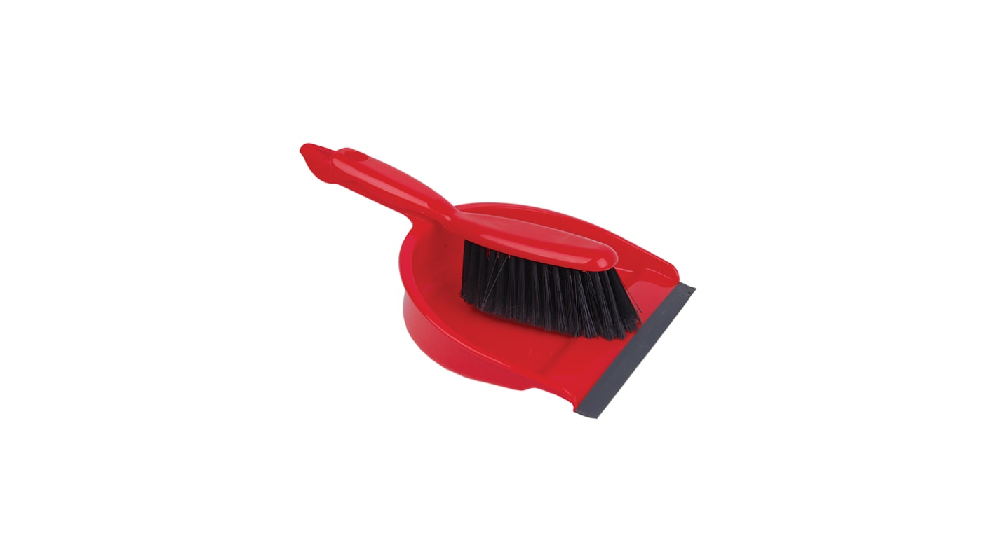 Robert Scott Red Dustpan & Brush for Dust Cleaning with brush included