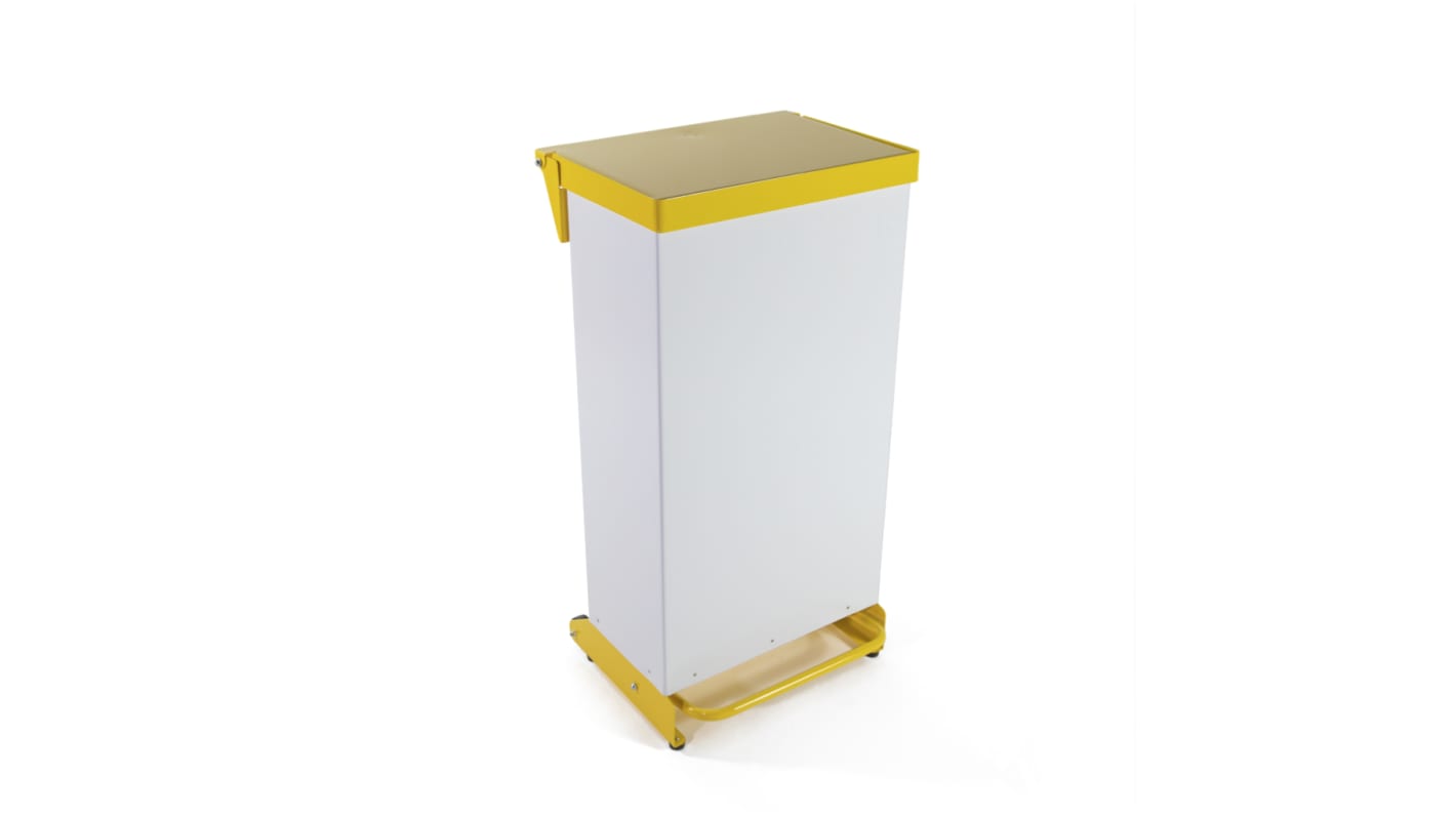 Robert Scott 65lt Fire Retardant Fully Enclosed Pedal Bin 65L Black, Blue, Green, Orange, Red, White, Yellow Pedal