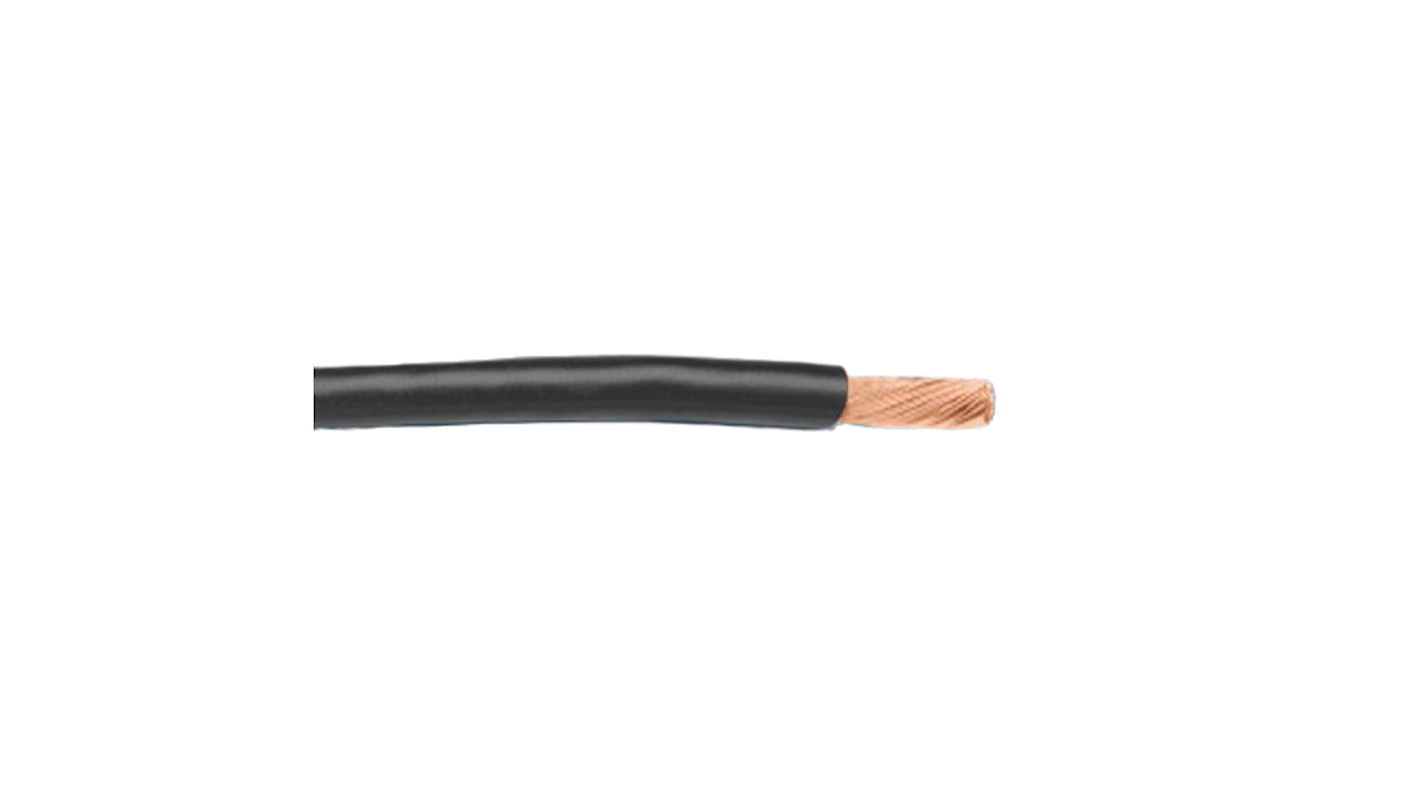 Alpha Wire Hook-up Wire PVC Series Black 0.31669 mm² Hook Up Wire, 22, 1, 100ft, PVC Insulation