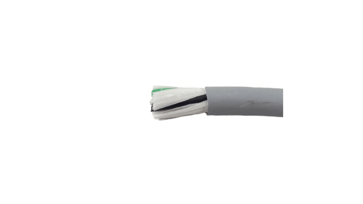 Alpha Wire Ecogen Ecoflex Multicore Cable, 4 Cores, 0.52 mm², ECO, Unscreened, 1000ft, Grey Modified Polyphenylene