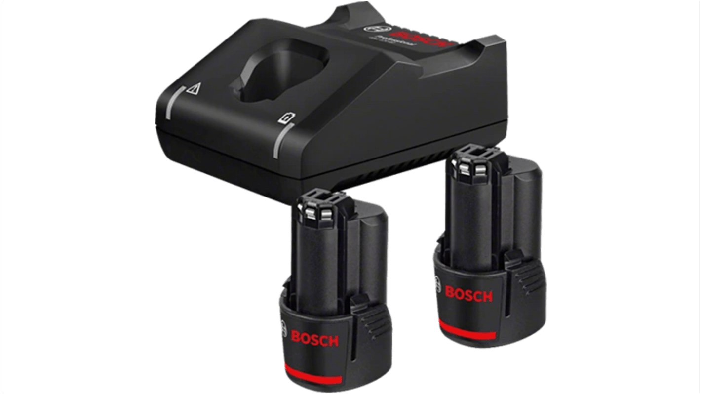 Batteria e caricabatterie Bosch Li-Ion da 12V, 2Ah