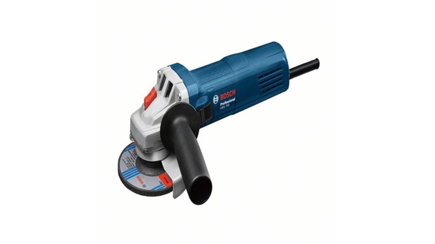 Smerigliatrice cordless Bosch GWS 750, disco 100mm, vel. 11000giri/min, 750W, Cordless, spina UK