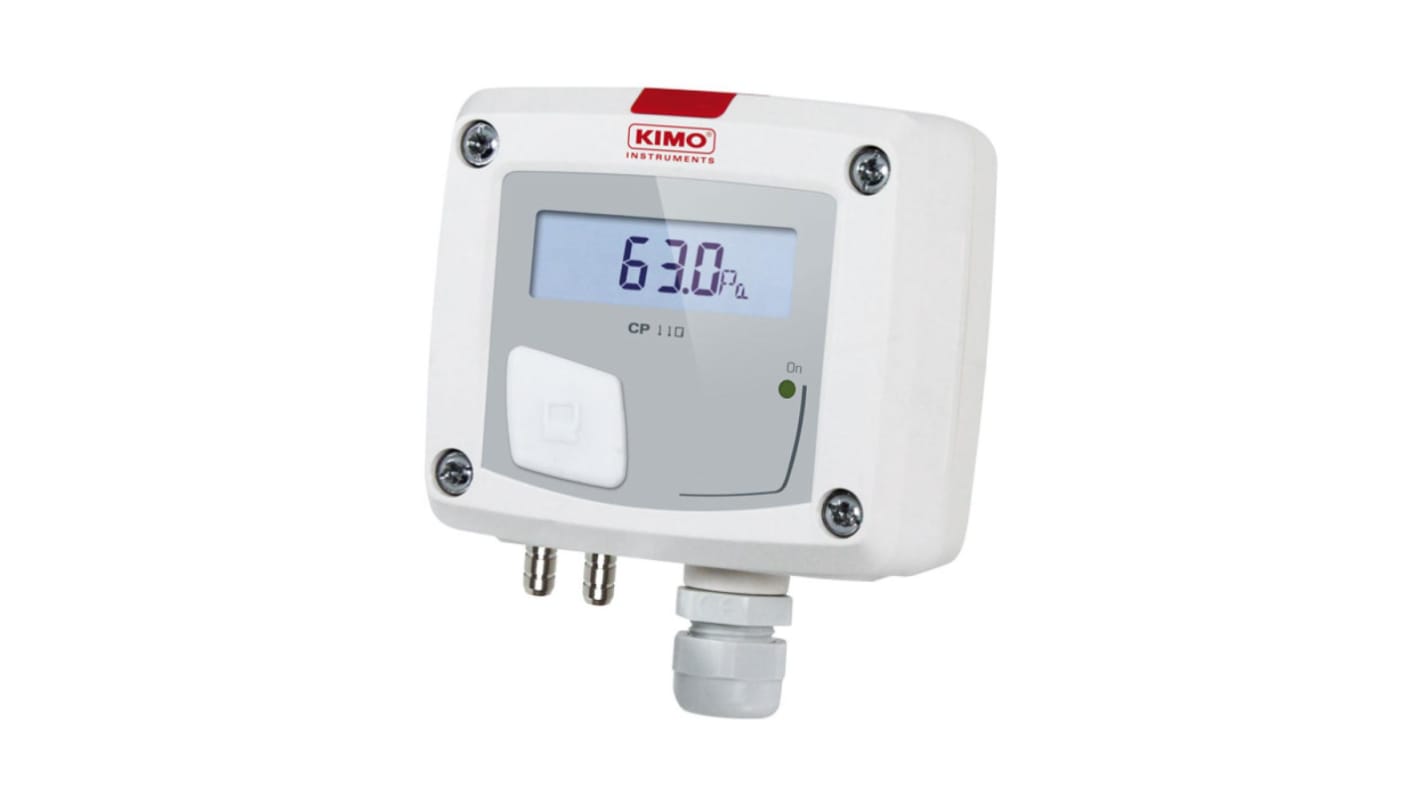 Sensor de presión diferencial KIMO, -1000Pa → 1000Pa, salida Analógico activo y pasivo