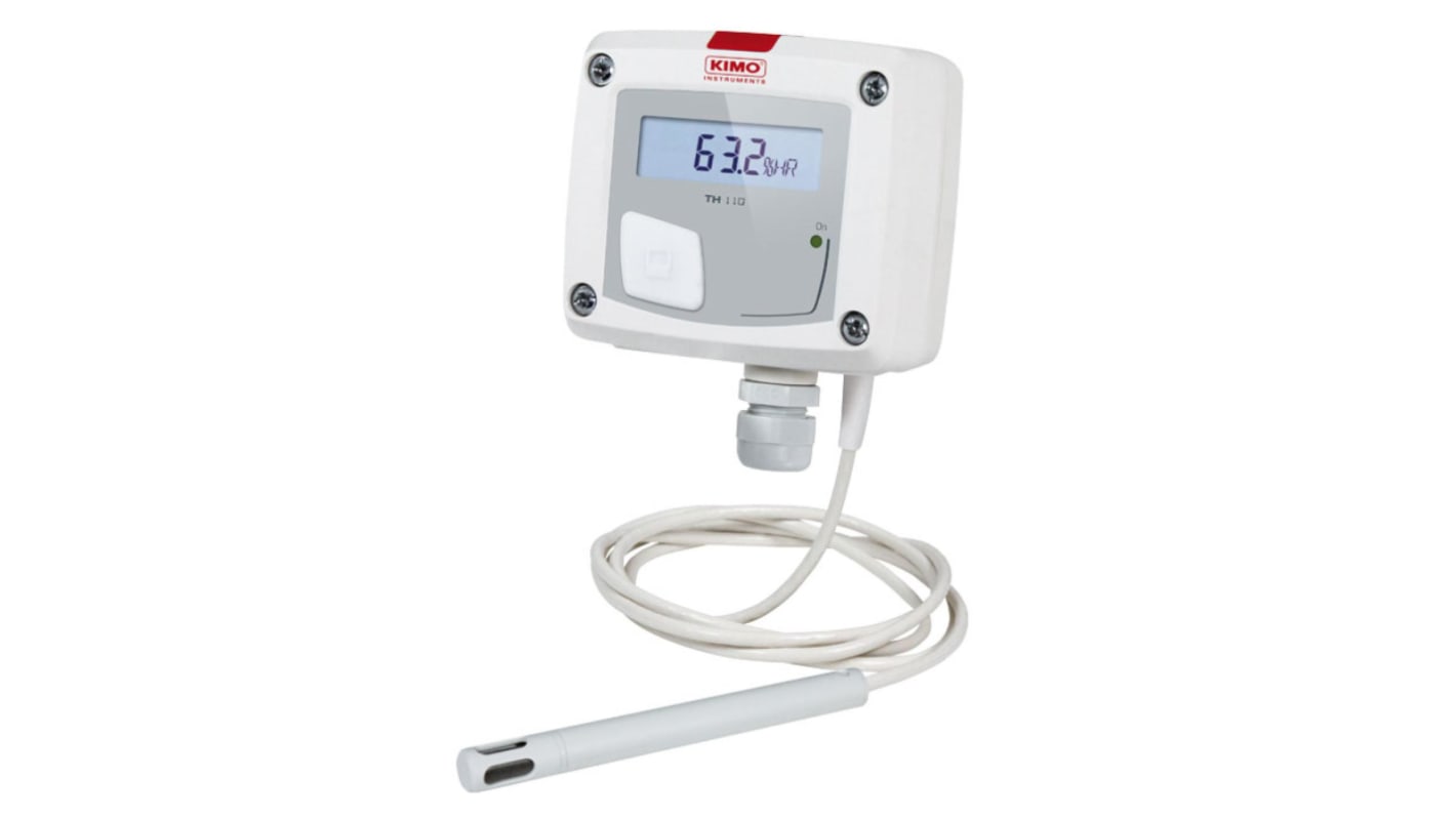 KIMO TH110 Hygrometer, Typ Thermohygrometer, absolut +80°C / 95%RH, ±0,5 0.1°C