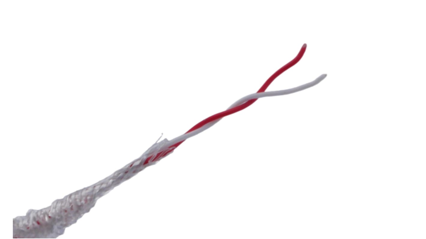 MICROWIRES Twisted Twisted Pair Cable, 0.13 mm2, 2 Cores, 26 AWG, Screened, 100m, Grey Sheath