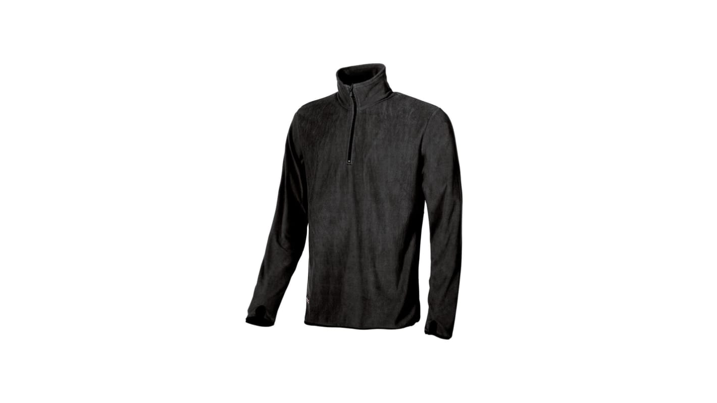 Sudadera de trabajo U Group de color Negro, talla 4XL, para Hombre, serie Enjoy, 100 % poliéster