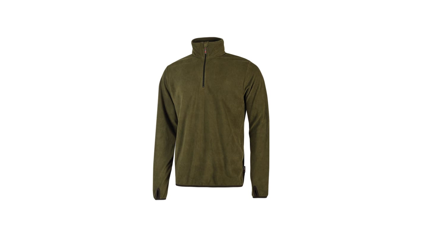 Sudadera de trabajo U Group de color Verde, talla XXL, para Hombre, serie Enjoy, 100 % poliéster