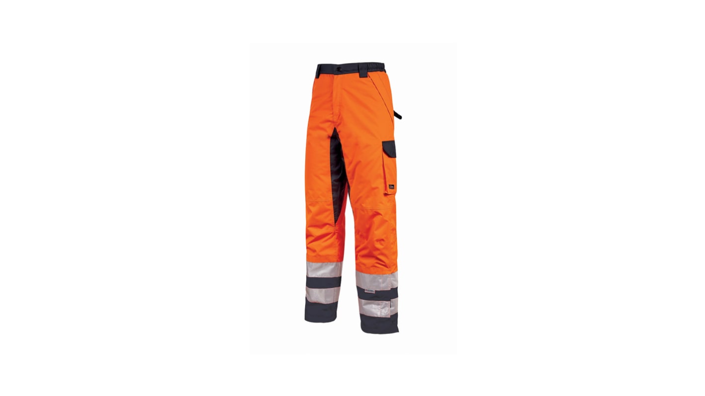 U Group Hi - Light Orange Men's 100% Polyester Work Trousers 30 → 32in, 74 → 82cm Waist