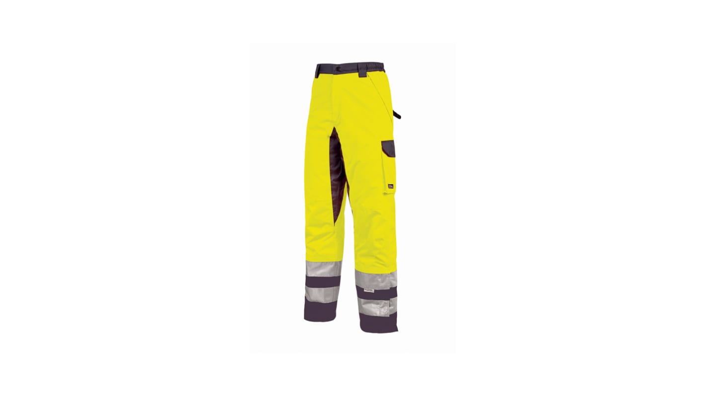 Pantalones de trabajo para Hombre, pierna 34plg, Naranja, 100 % poliéster Hi - Light 34 → 36plg 90 → 98cm