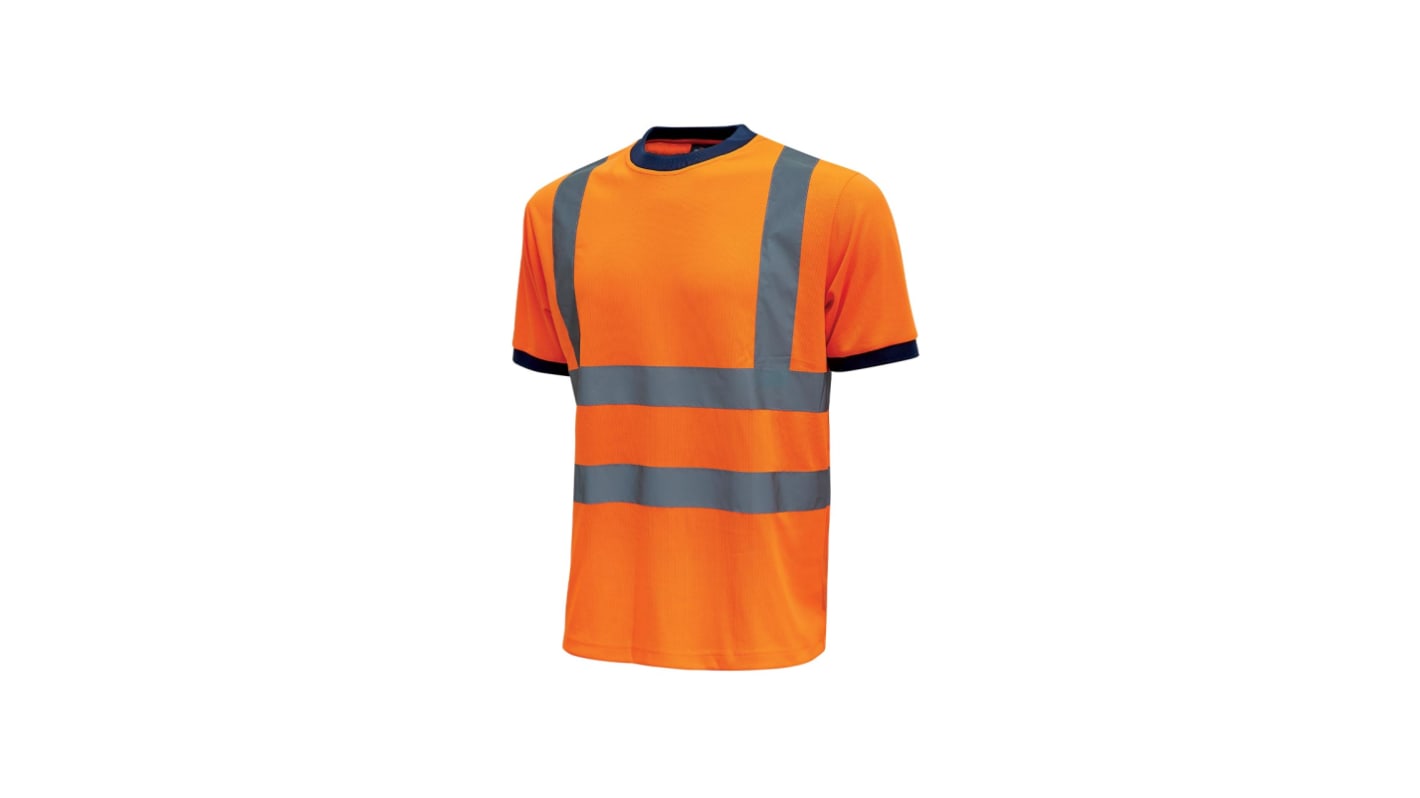 Camiseta de alta visibilidad U Group de color Amarillo fluorescente, talla XL