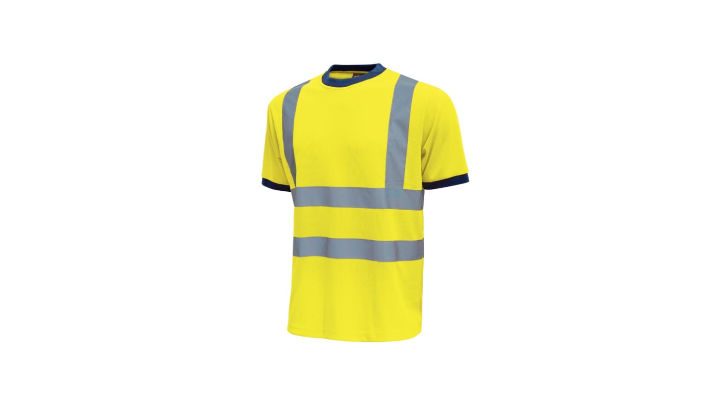 Maglietta alta visibilità Giallo fluorescente a maniche corte U Group Hi - Light, XL Unisex