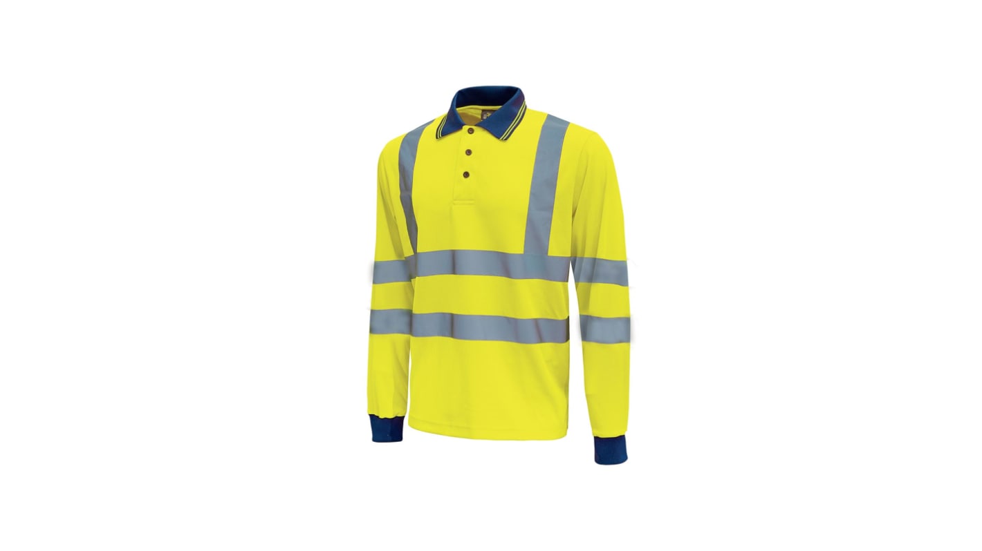 Polo U Group Hi - Light de Algodón, poliéster de color Amarillo fluorescente, talla XXL