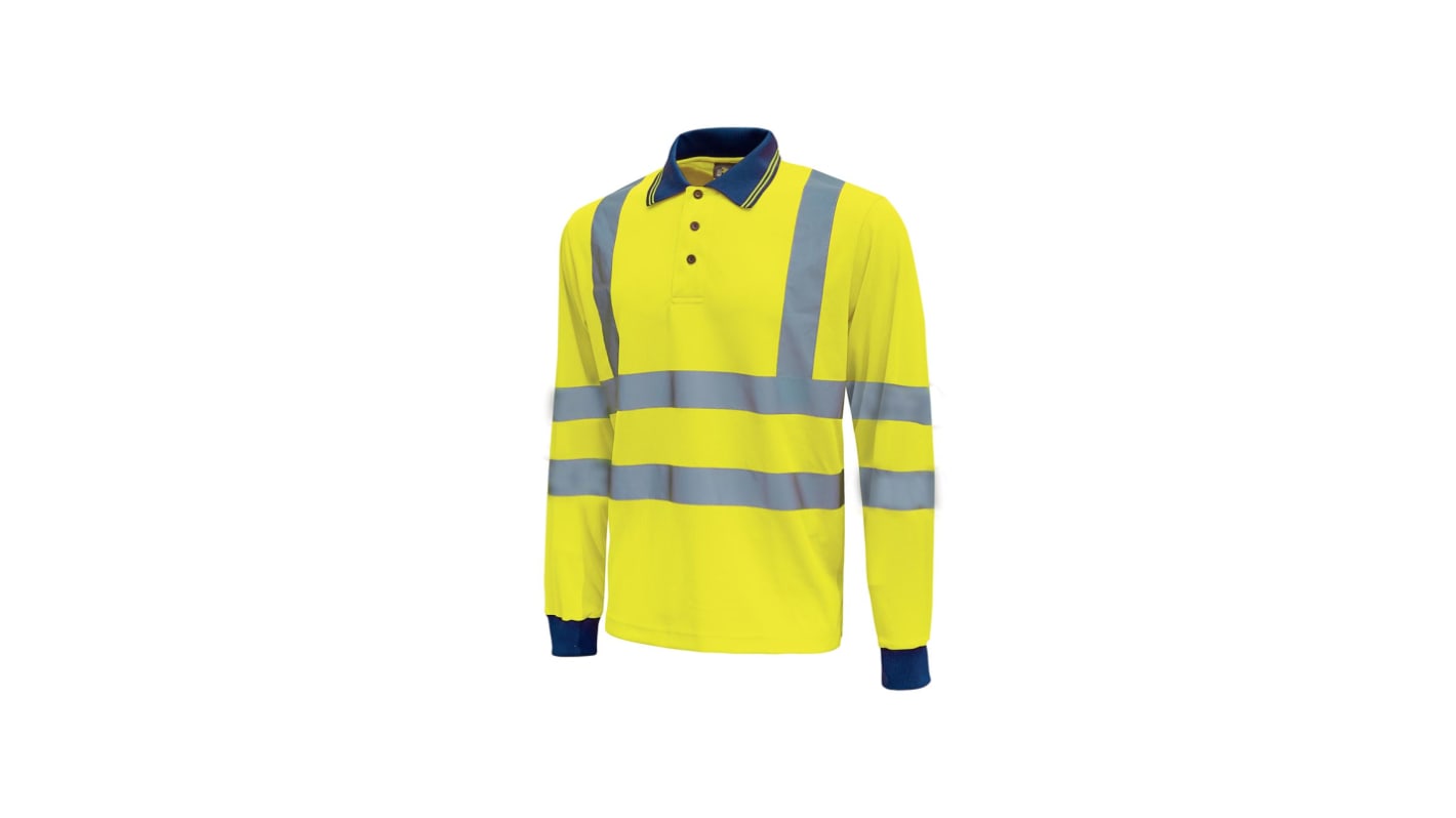 U Group Hi - Light Polohemd, Baumwolle, Polyester Gelb fluoreszierend, Größe L