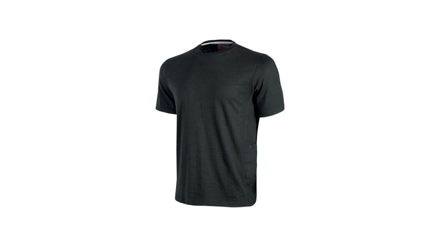 U Group T-Shirt T-Shirt, 100 % Baumwolle Schwarz, Größe 3XL