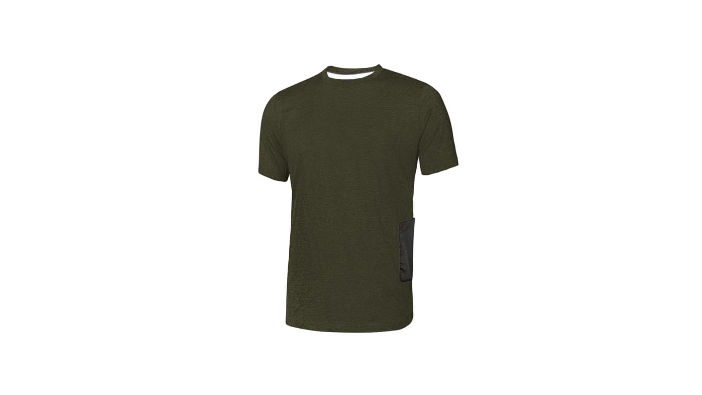 U Group Green 100% Cotton Short Sleeve T-Shirt, UK- L, EUR- XL