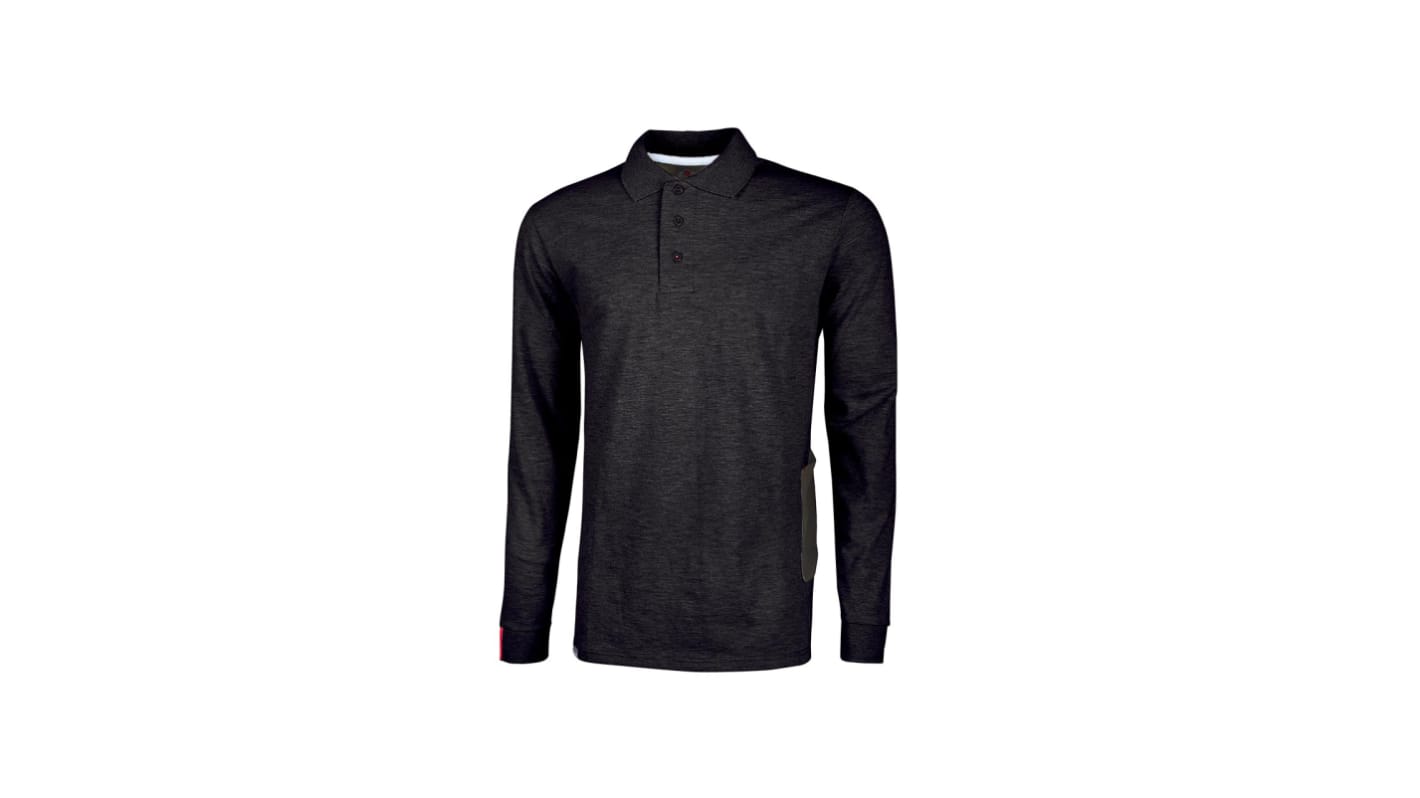 U Group Black 65% COTTON - 35% POLYESTER Short Sleeve Shirt, UK- 3XL, EUR- 4XL