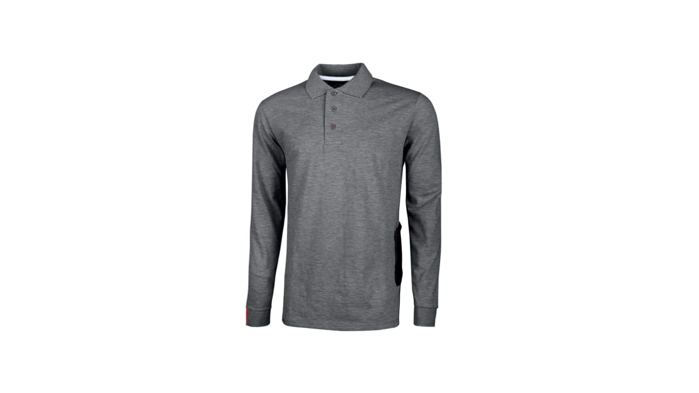 U Group Grey 65% COTTON - 35% POLYESTER Short Sleeve Shirt, UK- 3XL, EUR- 3XL
