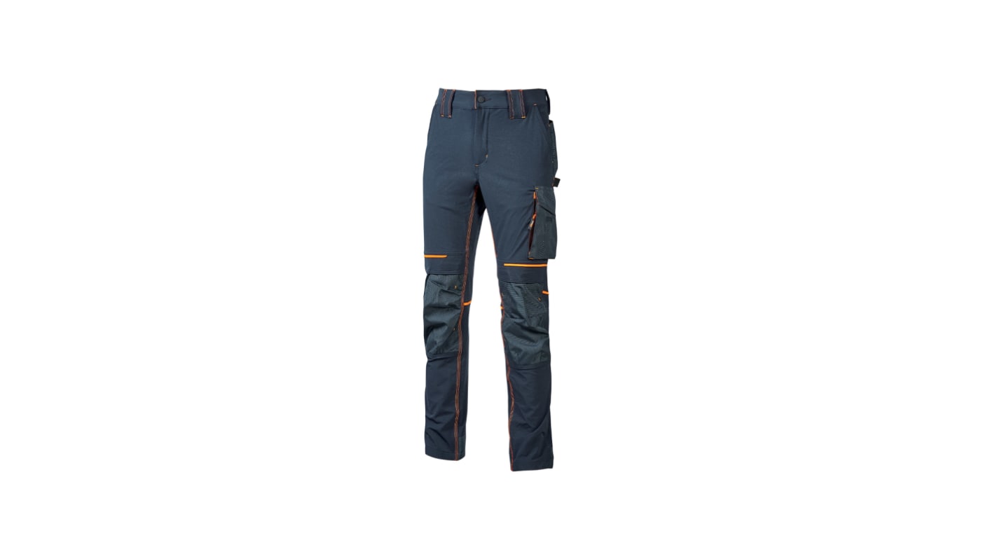 Pantalones de trabajo para Hombre, pierna 35plg, Azul, Hidrófugo, 100 % poliéster Performance 41 → 44plg 104