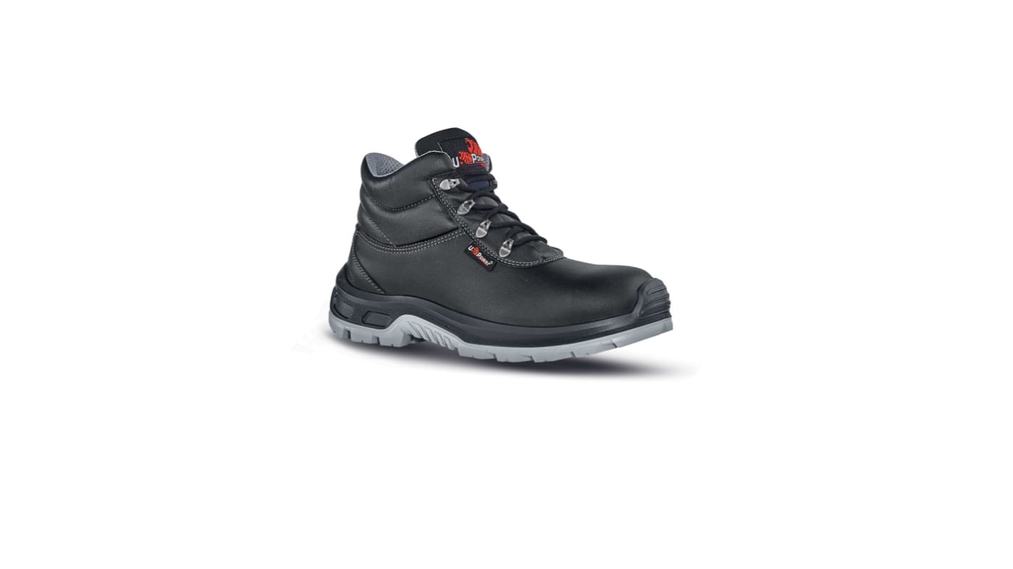 U Group White68 & Black Unisex Black Composite  Toe Capped Safety Shoes, UK 3, EU 36