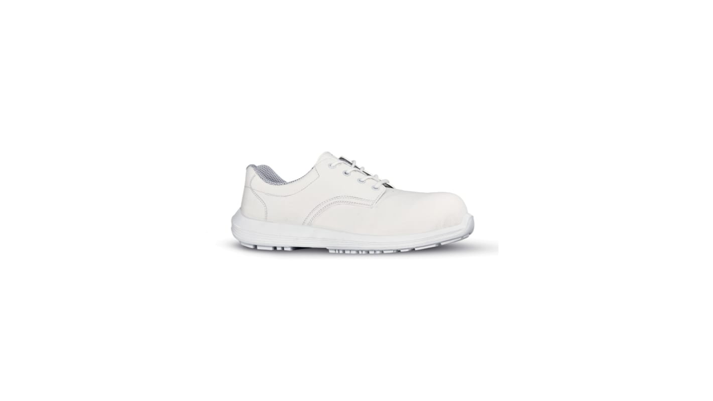 Scarpe basse antinfortunistiche S2 U Group White68 & Black, 35  Unisex, resistenti all'acqua, con puntale di sicurezza