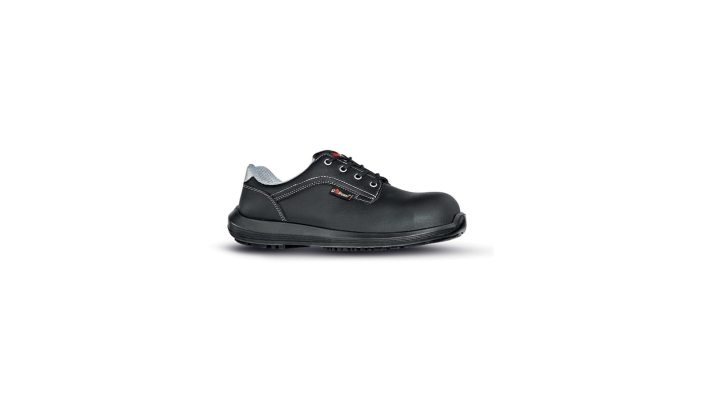 U Group White68 & Black Unisex Black Composite Toe Capped Low safety shoes, UK 12, EU 47