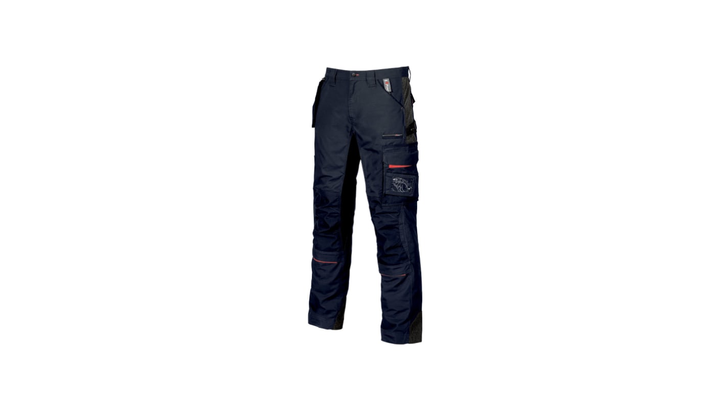 U Group U-Supremacy Herren Arbeitshose, 35 % Baumwolle, 65 % Polyester Blau, Größe 78 → 82cm / 31 →