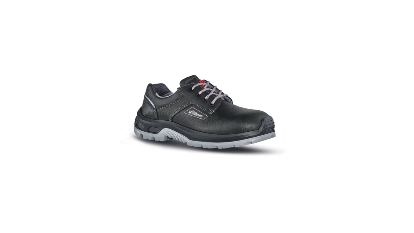 U Group Concept Plus Unisex Black Composite  Toe Capped Low safety shoes, UK 8, EU 42