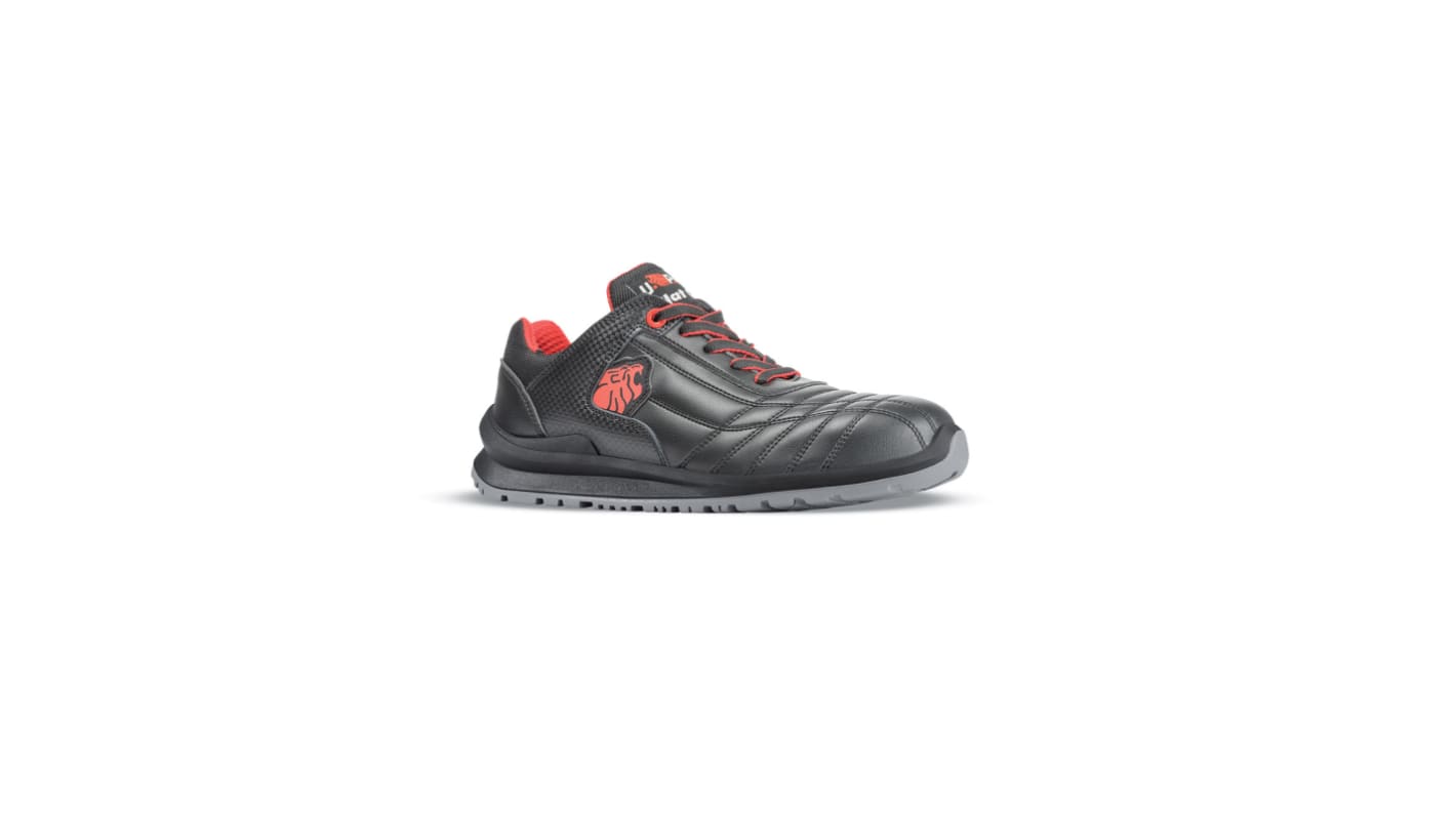 U Group Flat Out Men's Black Aluminium Toe Capped Safety Shoes, UK 6.5, EU 40